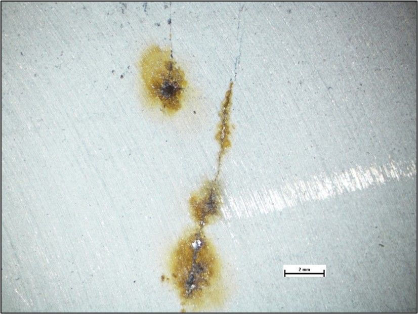 Crevice Corrosion Example Three | Failure Mechanisms | SureScreen Materials